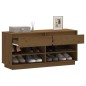 vidaXL Mueble zapatero de madera maciza pino marrón miel 110x34x52 cm vidaXL Mueble zapatero de madera maciza pino marrón miel 110x34x52 cm