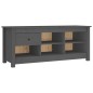 vidaXL Armario zapatero de madera maciza de pino gris 110x38x45,5 cm vidaXL Armario zapatero de madera maciza de pino gris 110x38x45,5 cm
