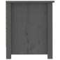 vidaXL Armario zapatero de madera maciza de pino gris 110x38x45,5 cm vidaXL Armario zapatero de madera maciza de pino gris 110x38x45,5 cm
