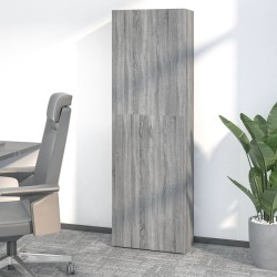 vidaXL Armario de oficina madera contrachapada sonoma gris 60x32x190cm