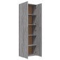 vidaXL Armario de oficina madera contrachapada sonoma gris 60x32x190cm