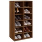 vidaXL Mueble zapatero madera contrachapada marrón roble 54x34x100,5cm vidaXL Mueble zapatero madera contrachapada marrón roble 54x34x100,5cm