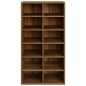 vidaXL Mueble zapatero madera contrachapada marrón roble 54x34x100,5cm vidaXL Mueble zapatero madera contrachapada marrón roble 54x34x100,5cm