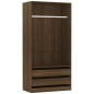 vidaXL Armario madera contrachapada marrón roble 100x50x200 cm vidaXL Armario madera contrachapada marrón roble 100x50x200 cm