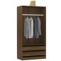 vidaXL Armario madera contrachapada marrón roble 100x50x200 cm vidaXL Armario madera contrachapada marrón roble 100x50x200 cm