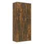 vidaXL Mueble zapatero madera contrachapada roble ahumado 80x39x178 cm