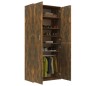vidaXL Mueble zapatero madera contrachapada roble ahumado 80x39x178 cm