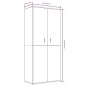 vidaXL Mueble zapatero madera contrachapada roble ahumado 80x39x178 cm