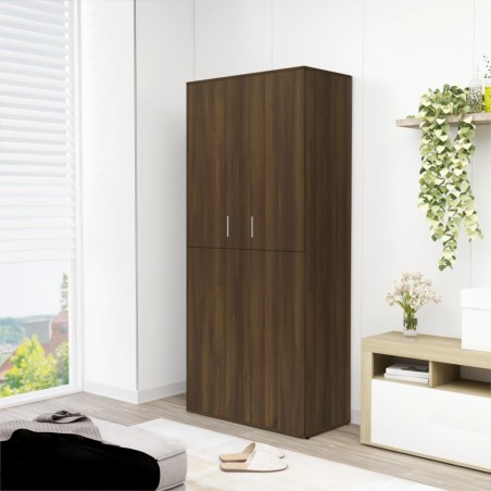 vidaXL Mueble zapatero madera contrachapada roble marrón 80x39x178 cm