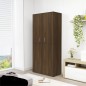 vidaXL Mueble zapatero madera contrachapada roble marrón 80x39x178 cm vidaXL Mueble zapatero madera contrachapada roble marrón 80x39x178 cm