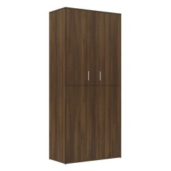 vidaXL Mueble zapatero madera contrachapada roble marrón 80x39x178 cm