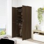 vidaXL Mueble zapatero madera contrachapada roble marrón 80x39x178 cm vidaXL Mueble zapatero madera contrachapada roble marrón 80x39x178 cm