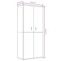 vidaXL Mueble zapatero madera contrachapada roble marrón 80x39x178 cm vidaXL Mueble zapatero madera contrachapada roble marrón 80x39x178 cm