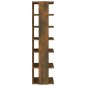 vidaXL Zapatero 2 uds madera contrachapada roble ahumado 27,5x27x102cm vidaXL Zapatero 2 uds madera contrachapada roble ahumado 27,5x27x102cm