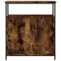 vidaXL Aparador de madera de ingeniería roble ahumado 70x30x80 cm vidaXL Aparador de madera de ingeniería roble ahumado 70x30x80 cm