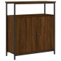 vidaXL Aparador de madera de ingeniería marrón roble 70x30x80 cm vidaXL Aparador de madera de ingeniería marrón roble 70x30x80 cm