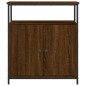vidaXL Aparador de madera de ingeniería marrón roble 70x30x80 cm vidaXL Aparador de madera de ingeniería marrón roble 70x30x80 cm