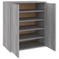 vidaXL Zapatero de madera contrachapada gris Sonoma 60x35x70 cm vidaXL Zapatero de madera contrachapada gris Sonoma 60x35x70 cm