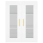 vidaXL Aparador alto madera contrachapada blanco 69,5x34x180 cm