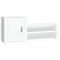 vidaXL Mueble zapatero madera contrachapada blanco 130x35x54 cm vidaXL Mueble zapatero madera contrachapada blanco 130x35x54 cm