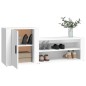 vidaXL Mueble zapatero madera contrachapada blanco 130x35x54 cm vidaXL Mueble zapatero madera contrachapada blanco 130x35x54 cm
