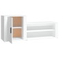 vidaXL Mueble zapatero madera contrachapada blanco 130x35x54 cm vidaXL Mueble zapatero madera contrachapada blanco 130x35x54 cm
