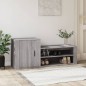 vidaXL Mueble zapatero madera contrachapada gris Sonoma 130x35x54 cm vidaXL Mueble zapatero madera contrachapada gris Sonoma 130x35x54 cm