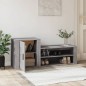 vidaXL Mueble zapatero madera contrachapada gris Sonoma 130x35x54 cm vidaXL Mueble zapatero madera contrachapada gris Sonoma 130x35x54 cm