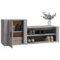 vidaXL Mueble zapatero madera contrachapada gris Sonoma 130x35x54 cm vidaXL Mueble zapatero madera contrachapada gris Sonoma 130x35x54 cm