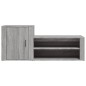 vidaXL Mueble zapatero madera contrachapada gris Sonoma 130x35x54 cm vidaXL Mueble zapatero madera contrachapada gris Sonoma 130x35x54 cm