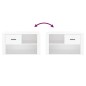 vidaXL Mueble zapatero madera contrachapada blanco 80x35x45 cm vidaXL Mueble zapatero madera contrachapada blanco 80x35x45 cm