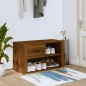 vidaXL Mueble zapatero contrachapada color marrón roble 80x35x45 cm vidaXL Mueble zapatero contrachapada color marrón roble 80x35x45 cm
