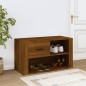 vidaXL Mueble zapatero contrachapada color marrón roble 80x35x45 cm vidaXL Mueble zapatero contrachapada color marrón roble 80x35x45 cm