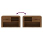 vidaXL Mueble zapatero contrachapada color marrón roble 80x35x45 cm vidaXL Mueble zapatero contrachapada color marrón roble 80x35x45 cm