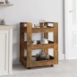 vidaXL Carrito de cocina madera contrachapada roble ahumado 60x45x80cm vidaXL Carrito de cocina madera contrachapada roble ahumado 60x45x80cm