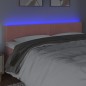 vidaXL Cabecero con LED de terciopelo rosa 200x5x78/88 cm vidaXL Cabecero con LED de terciopelo rosa 200x5x78/88 cm