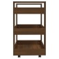 vidaXL Carrito de cocina madera contrachapada marrón roble 60x45x80cm vidaXL Carrito de cocina madera contrachapada marrón roble 60x45x80cm