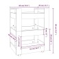 vidaXL Carrito de cocina madera contrachapada marrón roble 60x45x80cm vidaXL Carrito de cocina madera contrachapada marrón roble 60x45x80cm