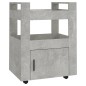 vidaXL Carrito de cocina madera contrachapada gris hormigón 60x45x80cm vidaXL Carrito de cocina madera contrachapada gris hormigón 60x45x80cm