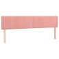 vidaXL Cabecero con LED de terciopelo rosa 200x5x78/88 cm vidaXL Cabecero con LED de terciopelo rosa 200x5x78/88 cm