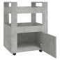 vidaXL Carrito de cocina madera contrachapada gris hormigón 60x45x80cm vidaXL Carrito de cocina madera contrachapada gris hormigón 60x45x80cm