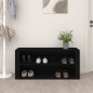 vidaXL Mueble zapatero de madera contrachapada negro 100x35x45 cm vidaXL Mueble zapatero de madera contrachapada negro 100x35x45 cm