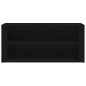 vidaXL Mueble zapatero de madera contrachapada negro 100x35x45 cm vidaXL Mueble zapatero de madera contrachapada negro 100x35x45 cm