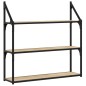 vidaXL Estantería de pared madera ingeniería roble Sonoma 80x21x78,5cm vidaXL Estantería de pared madera ingeniería roble Sonoma 80x21x78,5cm