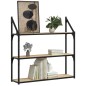 vidaXL Estantería de pared madera ingeniería roble Sonoma 80x21x78,5cm vidaXL Estantería de pared madera ingeniería roble Sonoma 80x21x78,5cm