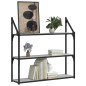 vidaXL Estantería de pared madera ingeniería gris Sonoma 80x21x78,5cm vidaXL Estantería de pared madera ingeniería gris Sonoma 80x21x78,5cm