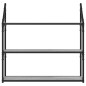 vidaXL Estantería de pared madera ingeniería gris Sonoma 80x21x78,5cm vidaXL Estantería de pared madera ingeniería gris Sonoma 80x21x78,5cm