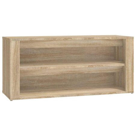 vidaXL Mueble zapatero madera contrachapada roble Sonoma 100x35x45 cm