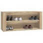 vidaXL Mueble zapatero madera contrachapada roble Sonoma 100x35x45 cm vidaXL Mueble zapatero madera contrachapada roble Sonoma 100x35x45 cm