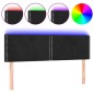 vidaXL Cabecero con LED de terciopelo negro 144x5x78/88 cm vidaXL Cabecero con LED de terciopelo negro 144x5x78/88 cm